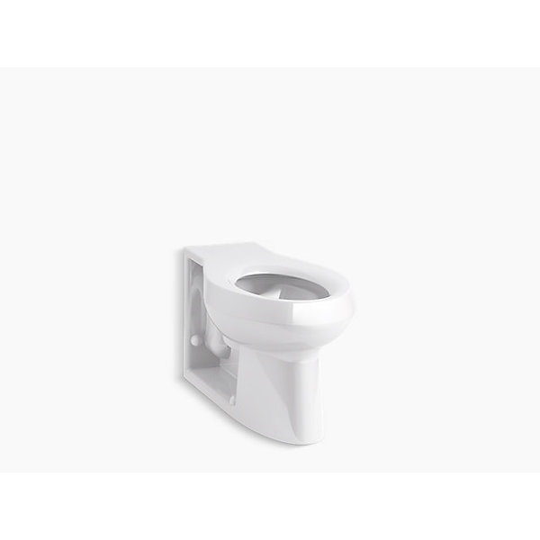 Kohler Floor-Mounted Rear Spud Flushometer Bowl W/ Integral Seat 4398-0